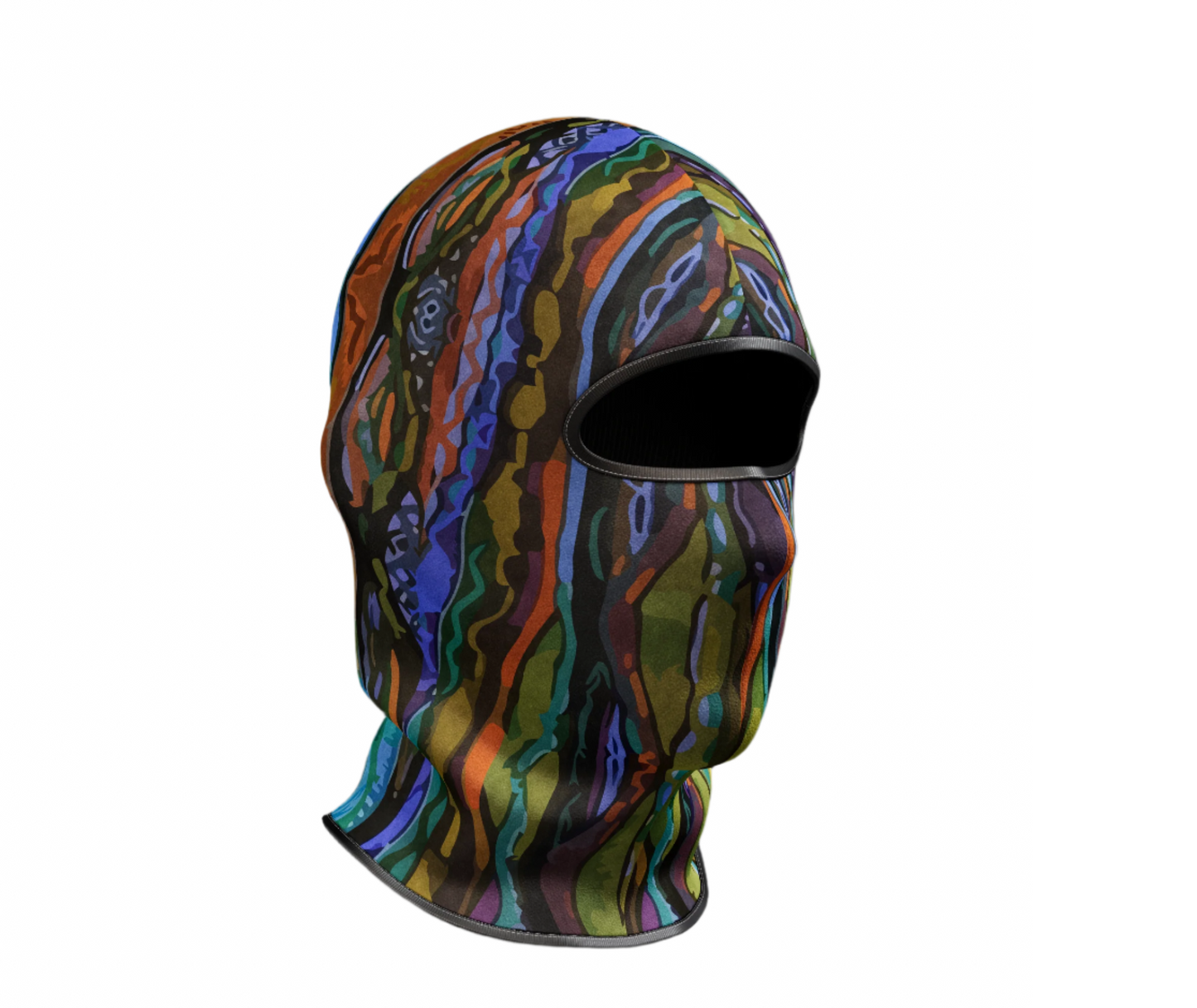 90's Style Orange Pattern Balaclava by Superior Athlete