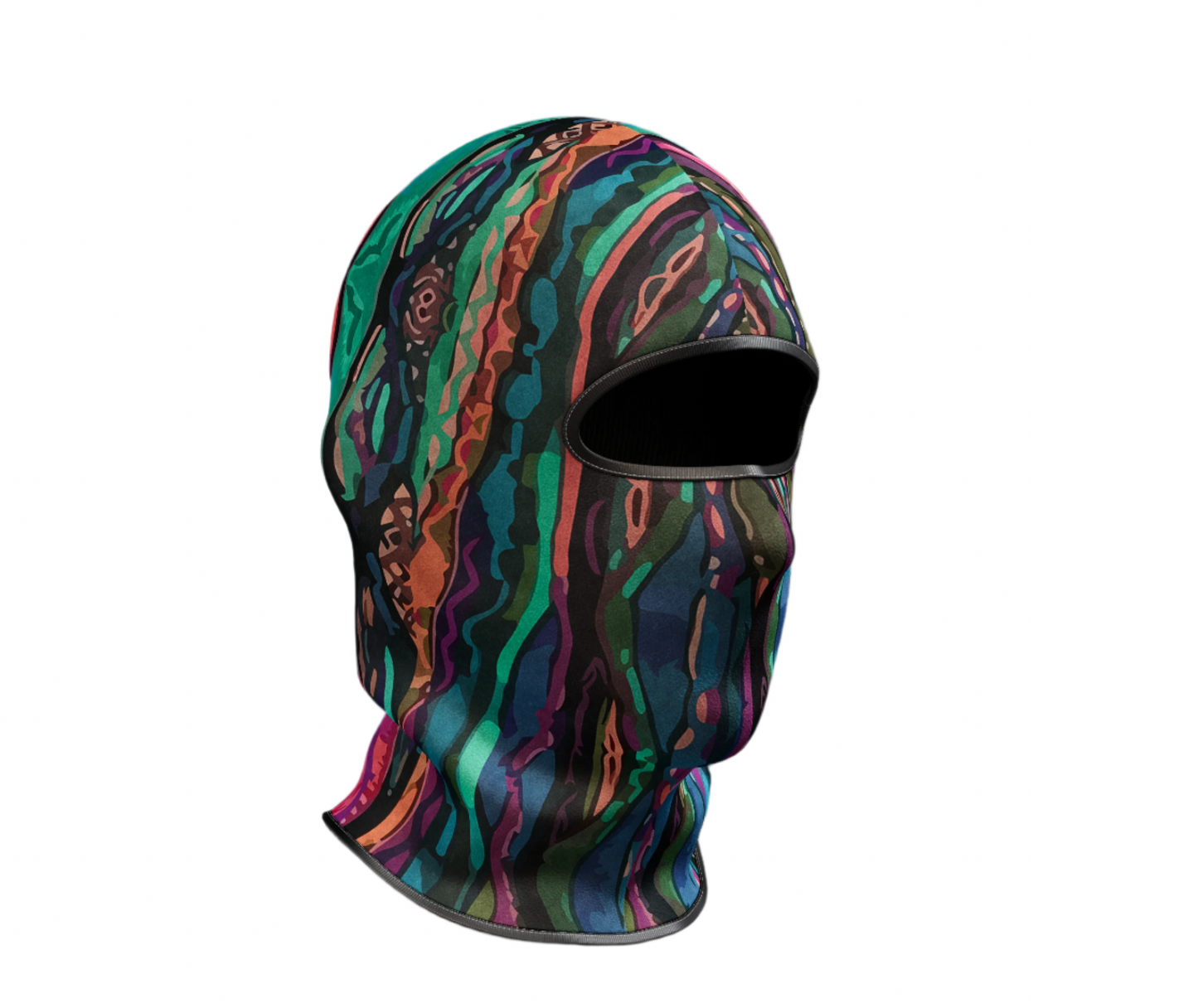90's Style Teal Pattern Balaclava by Superior Athlete