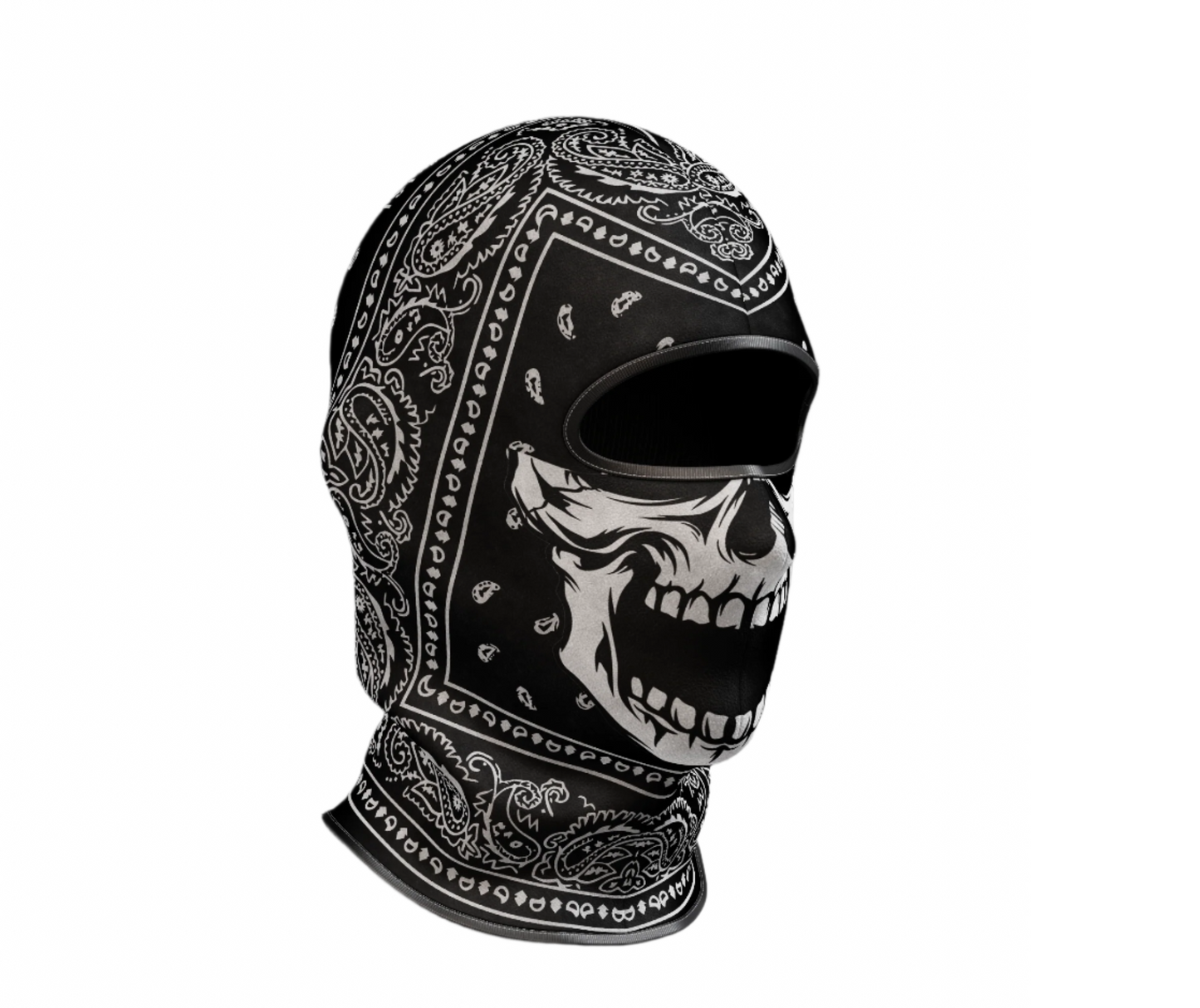 Black Bandana with Skull Balaclava by Superior Athlete