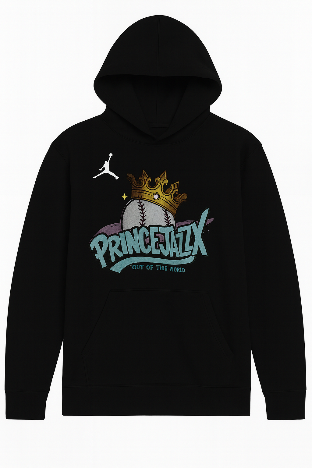 PrinceJazzX Crowned Classic Jordan Long Sleeve Hooded Tee