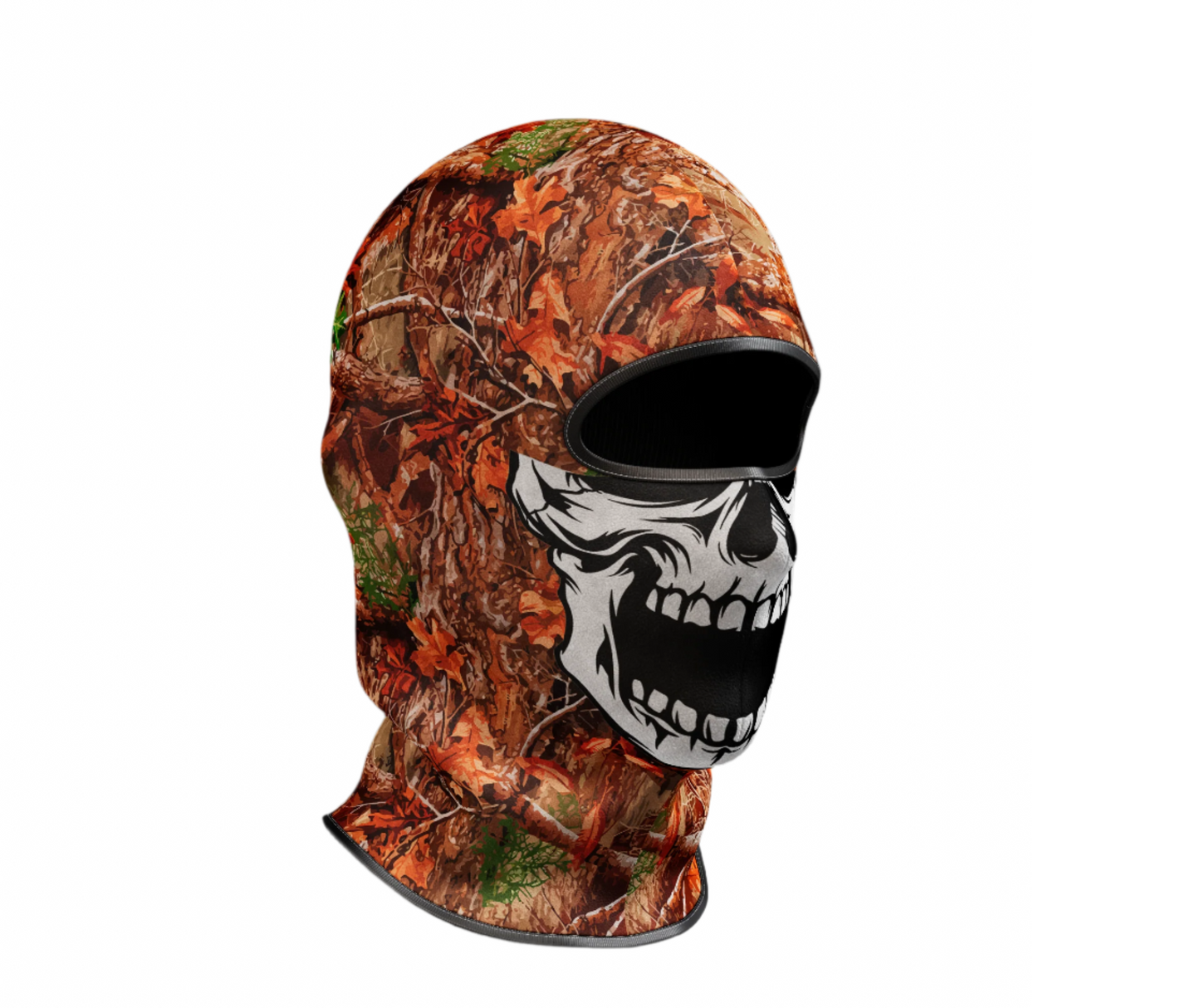 Orange Woodland Skull Balaclava by Superior Athlete
