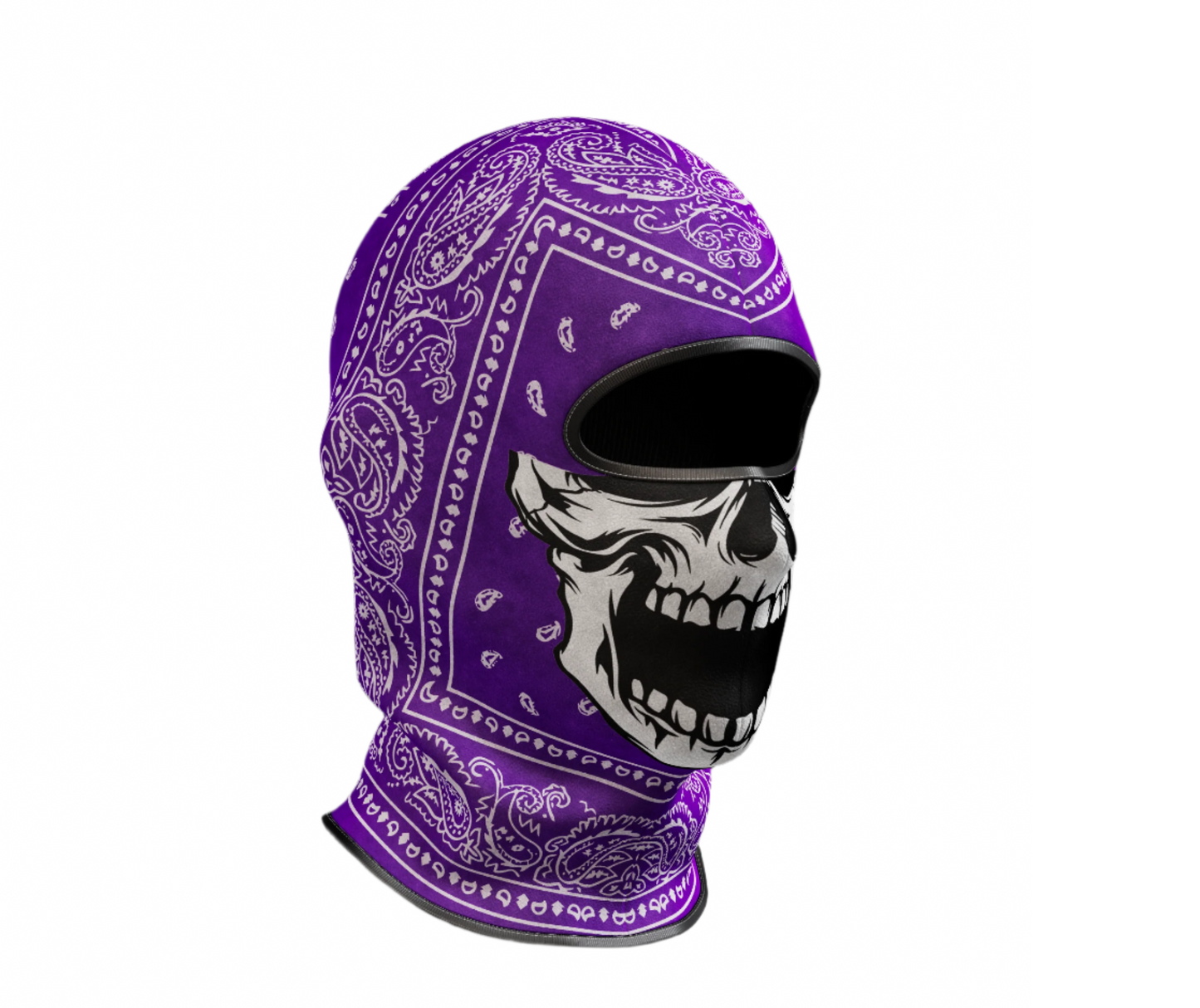 Purple Bandana with Skull Balaclava by Superior Athlete