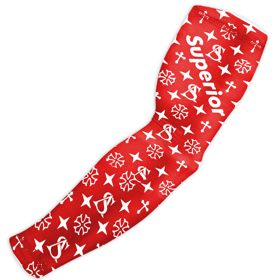 Superior Athlete Pattern - Red & White Armsleeve
