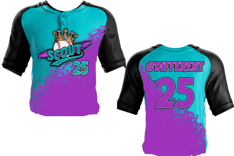 Prince Jazz Scout Teal and Purple Jersey