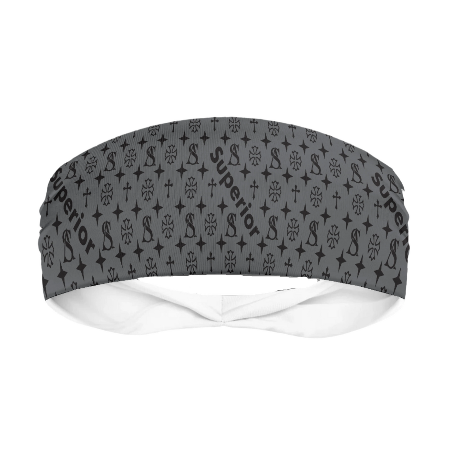 Superior Ahtlete in gray with Black Head Band
