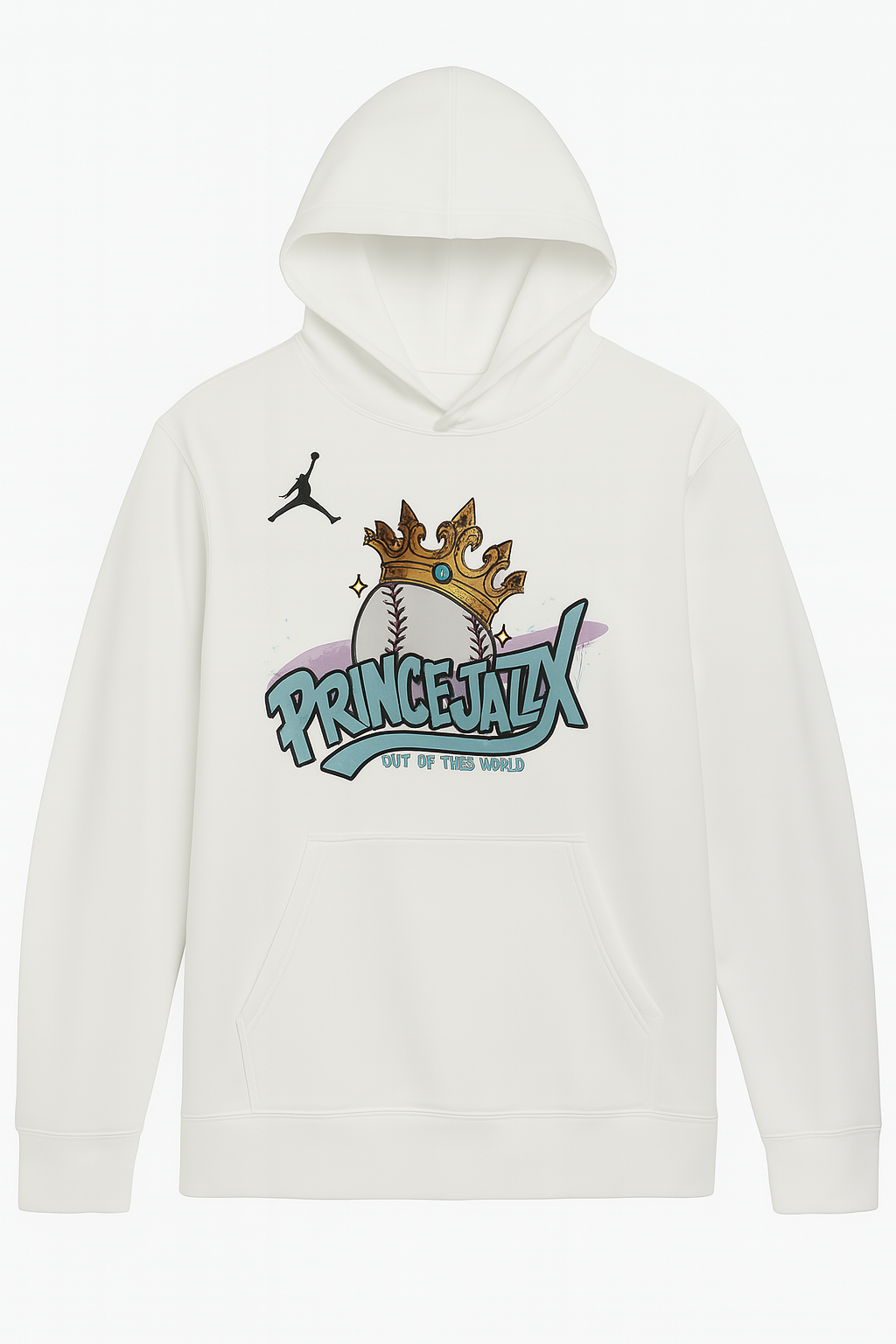 PrinceJazzX Crowned Classic Jordan Long Sleeve Hooded tee