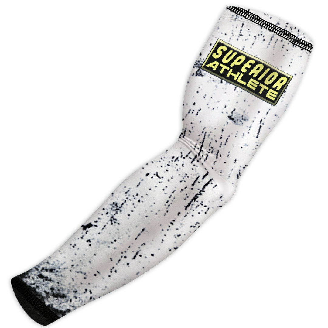 White with Black Grunge Armsleeve