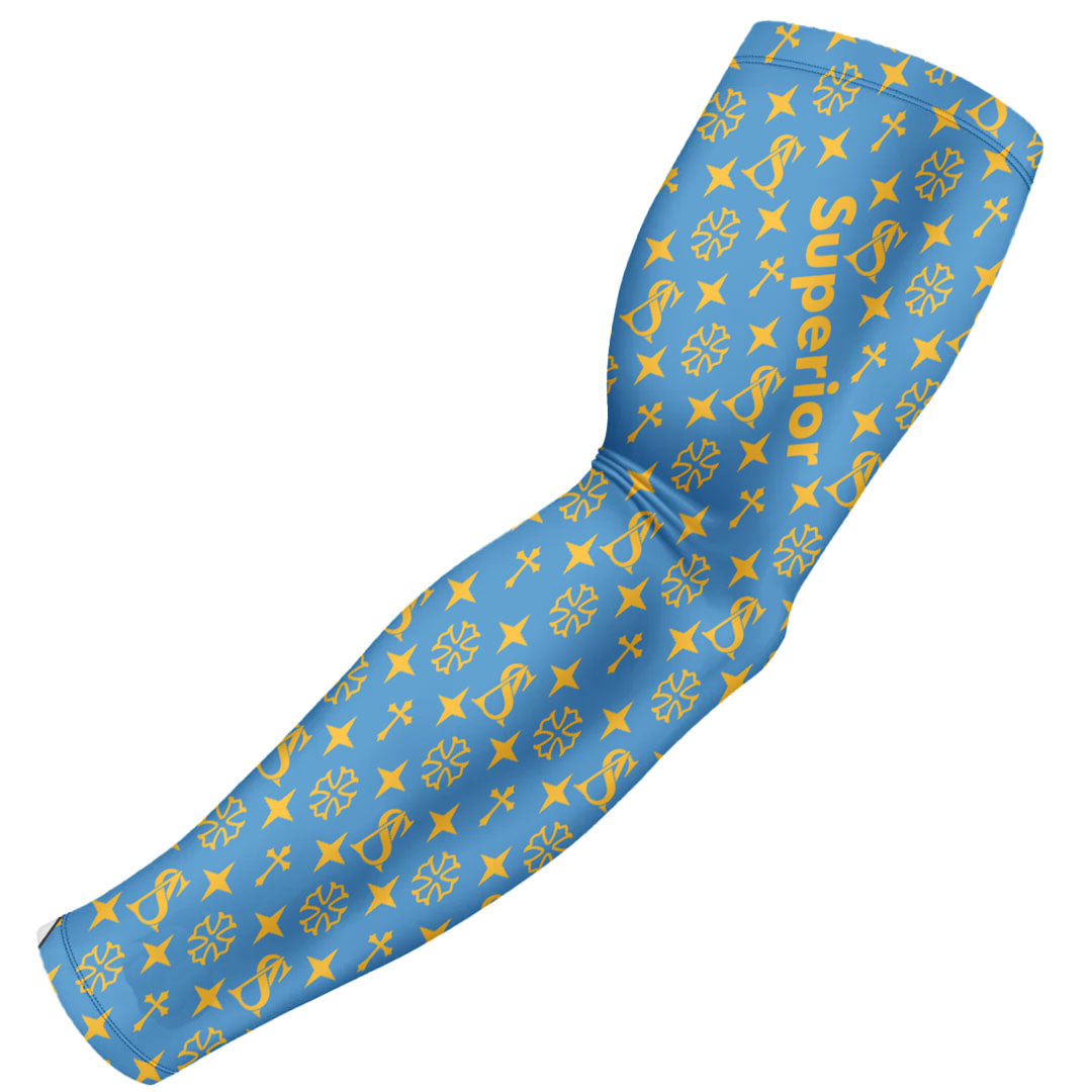Superior Athlete Pattern in Blue with Yellow Armsleeve