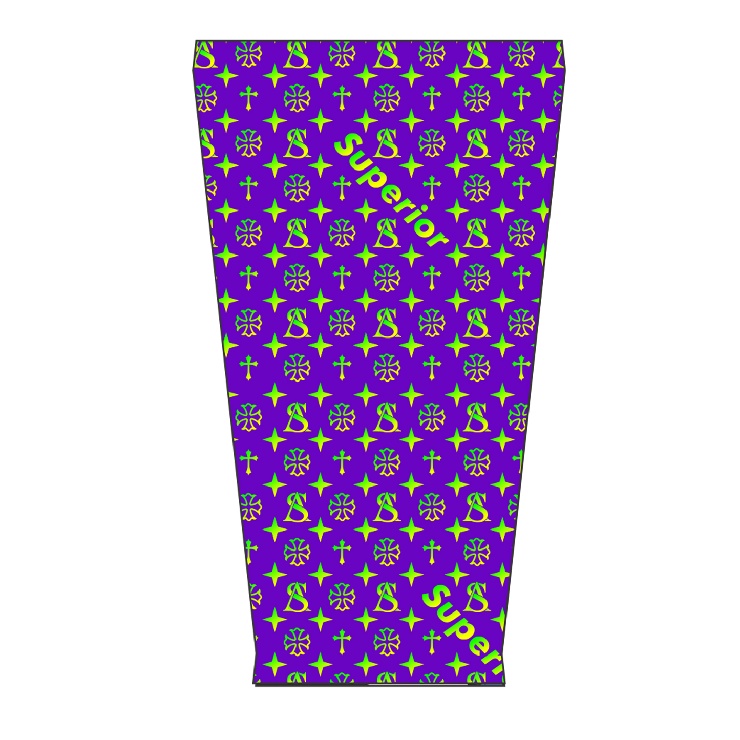 Superior Athlete Pattern Purple with Green Fade Arm Sleeve