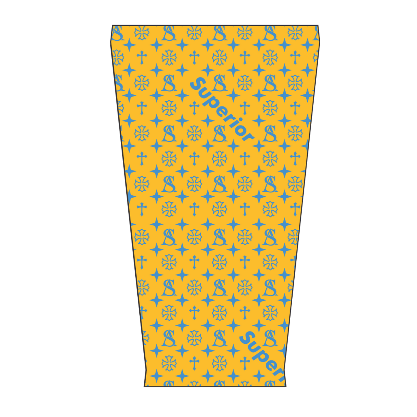 Superior Athlete Yellow with Cyan Blue Armsleeve
