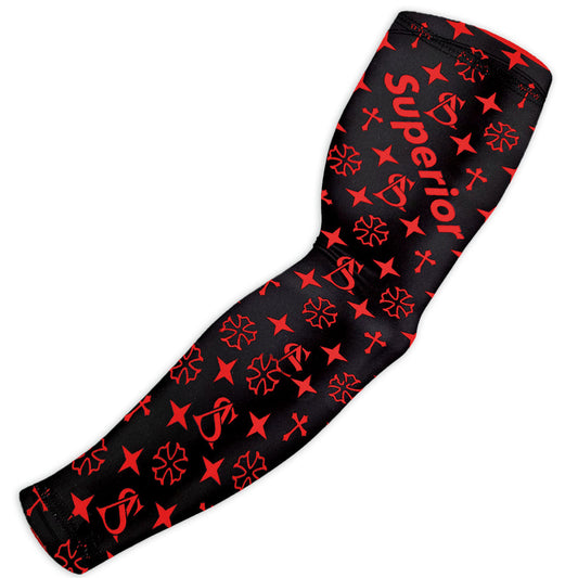 Superior Athlete Pattern - Black & Red Armsleeve