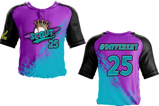 Prince Jazz Scout Purple and Teal Jersey
