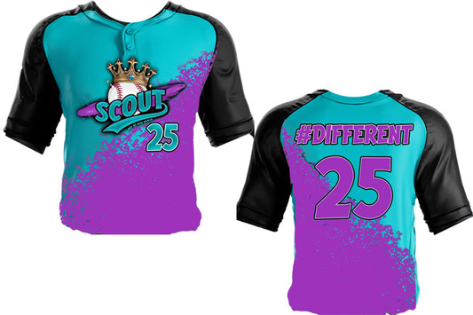 Prince Jazz Scout Teal and Purple Jersey