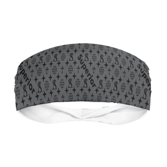 Superior Ahtlete in gray with Black Head Band