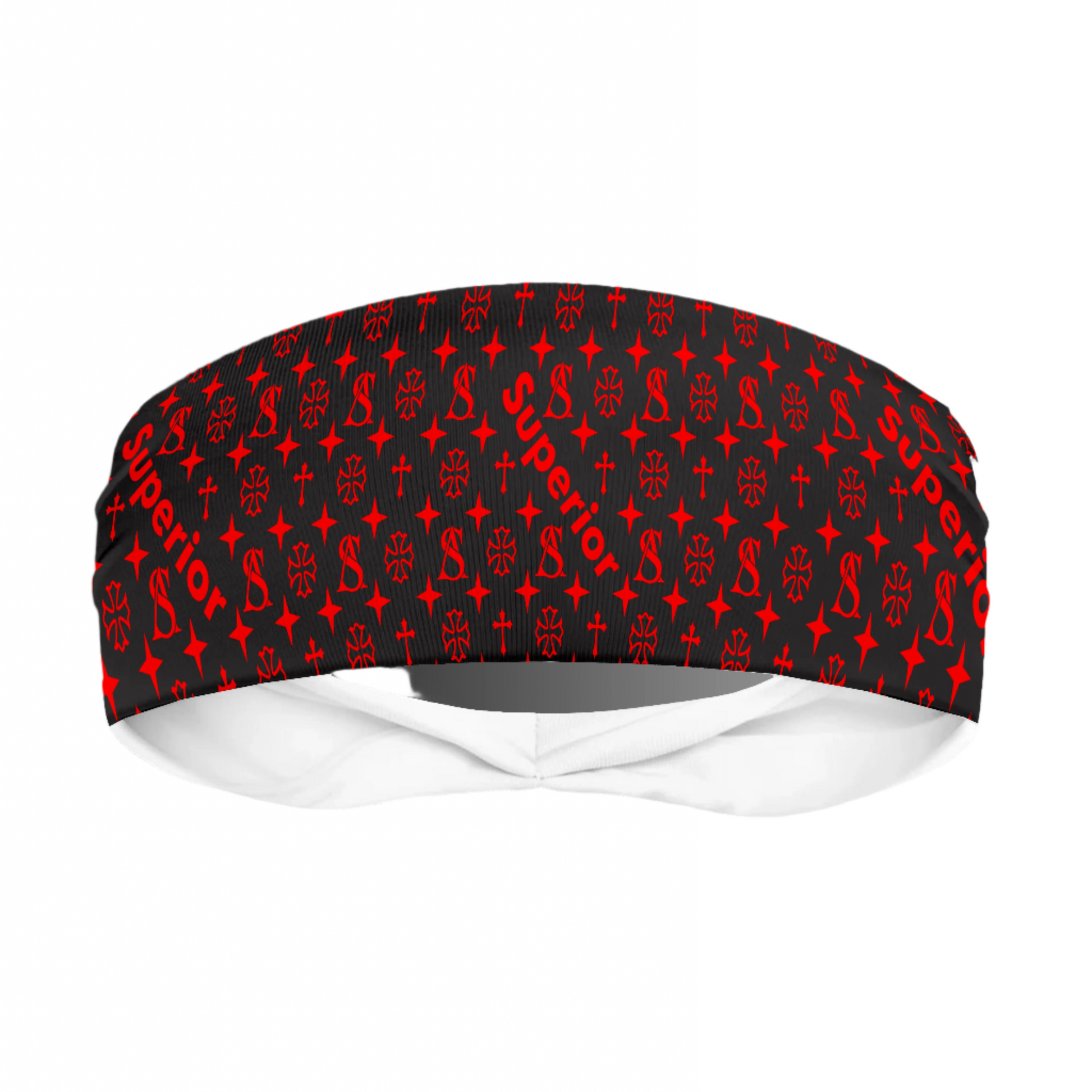 Superior Athlete Black with Red Head Band