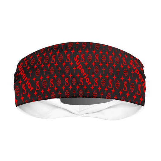 Superior Athlete Black with Red Head Band