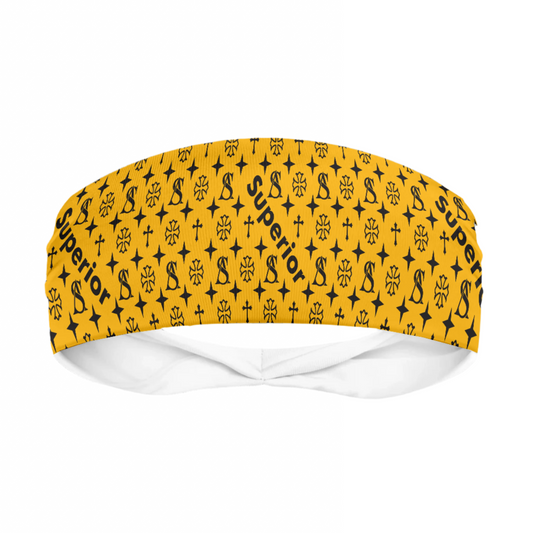 Superior Athlete in Yellow with Black Head Band