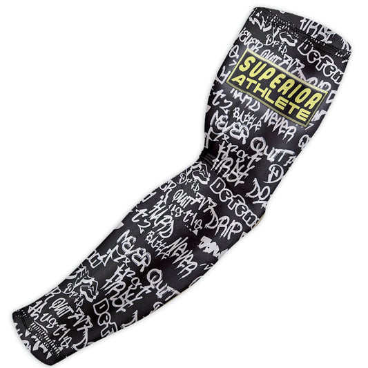Graffiti White on Black Armsleeve